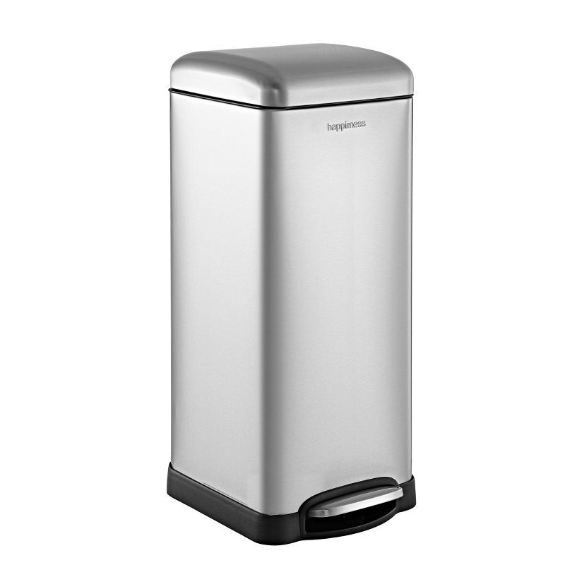 Betty Retro 8-Gallon Stainless Steel Step-Open Trash Can