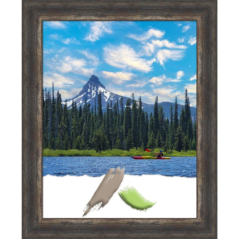 Bark Rustic Char Distressed Polystyrene Picture Frame