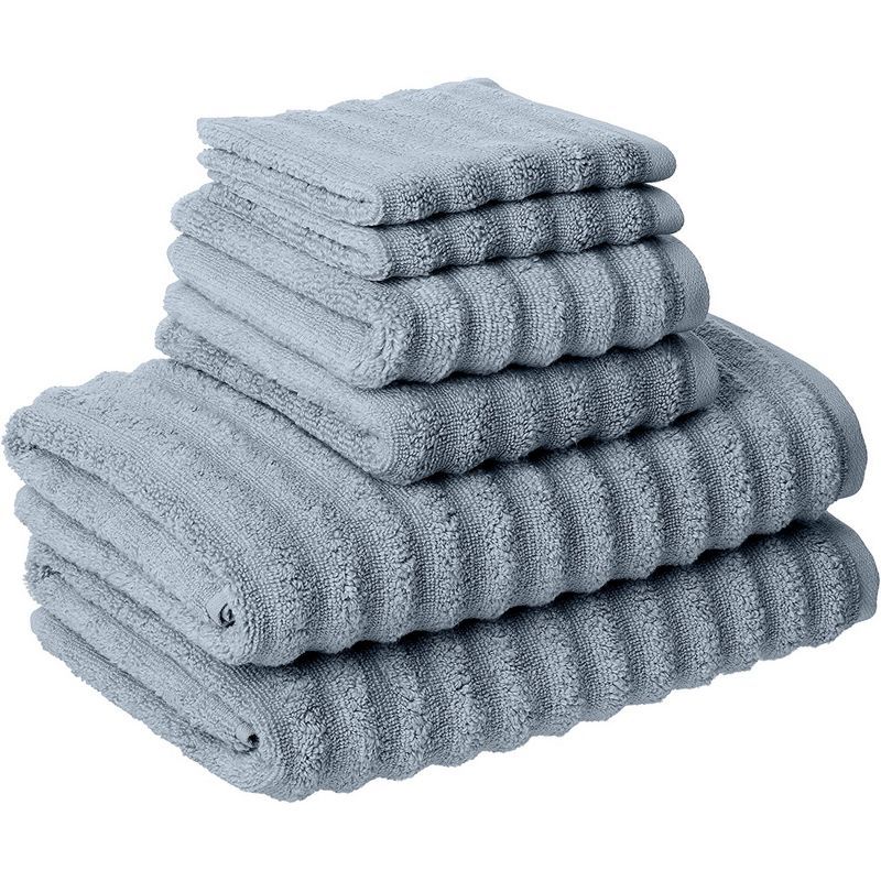 Spa Blue Egyptian Cotton 6-Piece Towel Set