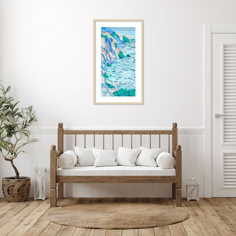 Ideal Vacation II Coastal Abstract Framed Wall Art