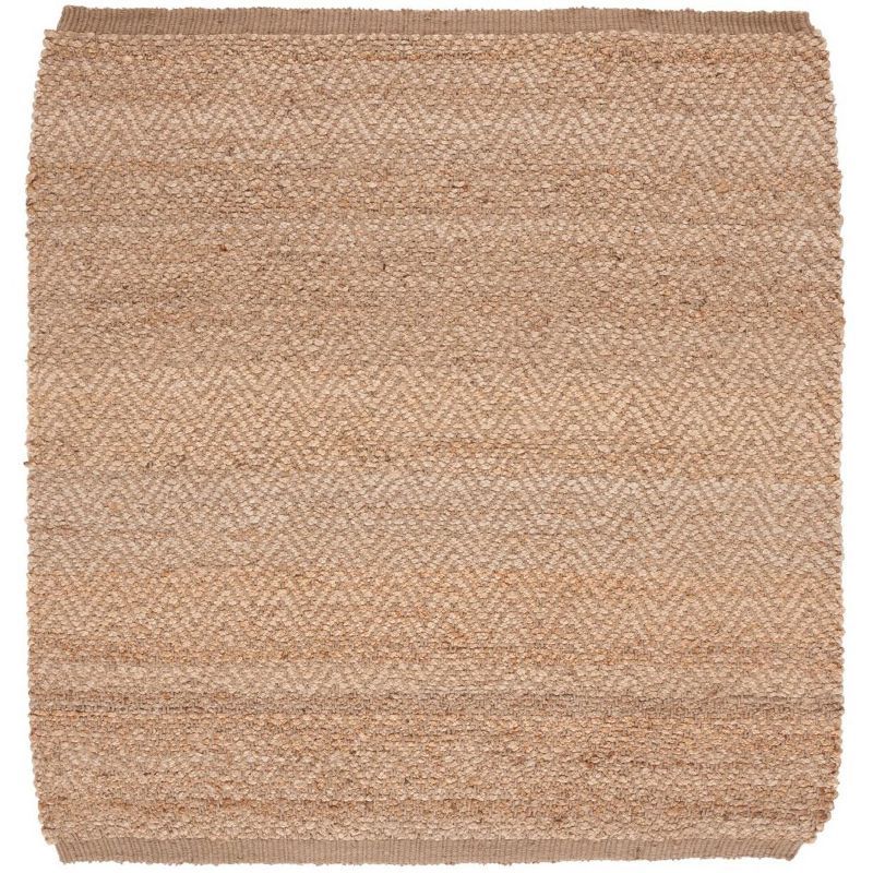 Natural Jute 5' x 5' Square Handwoven Area Rug