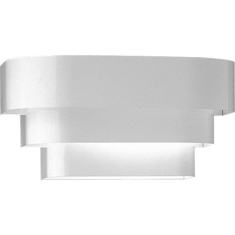 White Chrome Dimmable Direct Wired Electric Wall Sconce