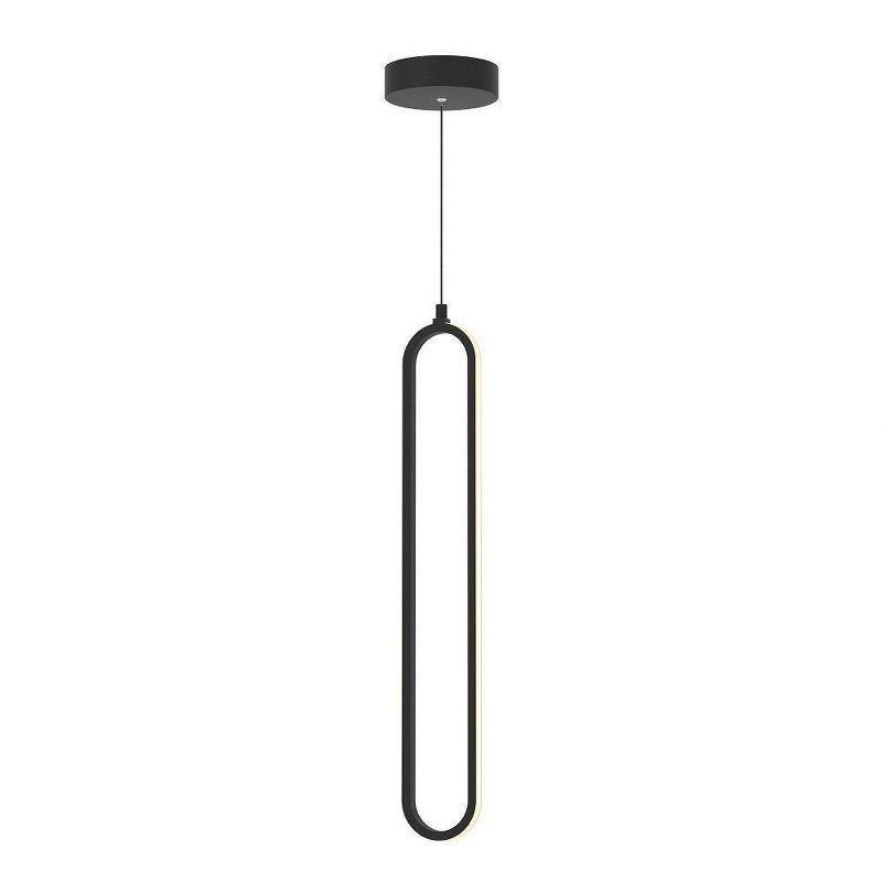 Sienna Black LED Mini Pendant Light with Acrylic Diffuser