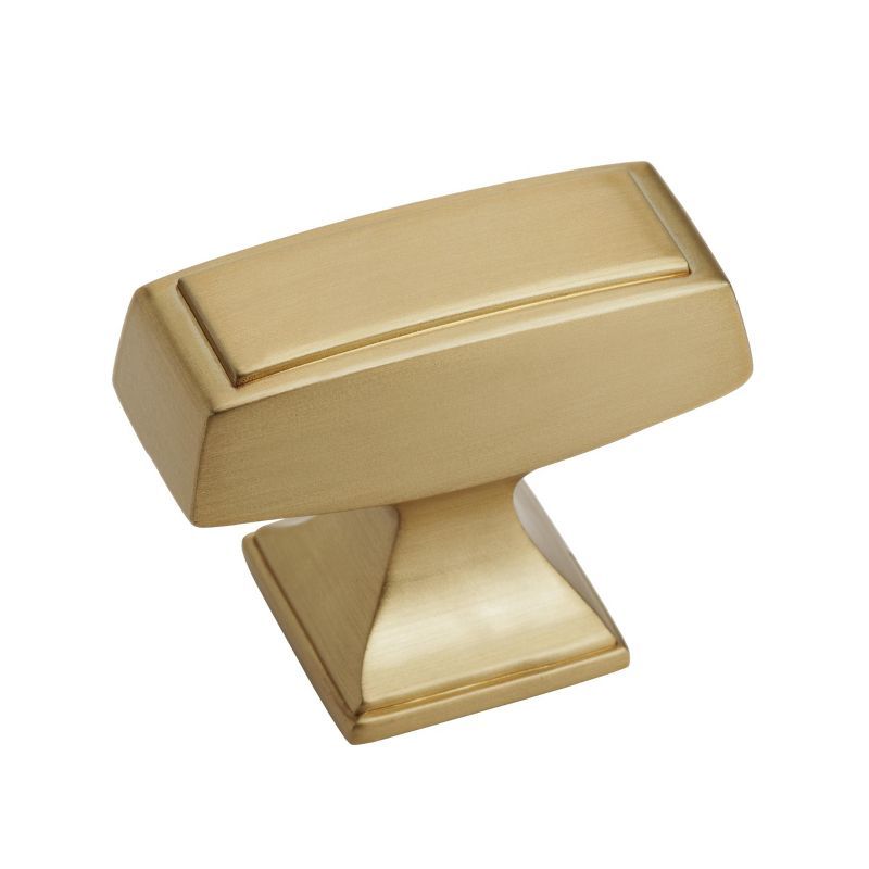 Mulholland 1.5" Rectangular Champagne Bronze Cabinet Knob