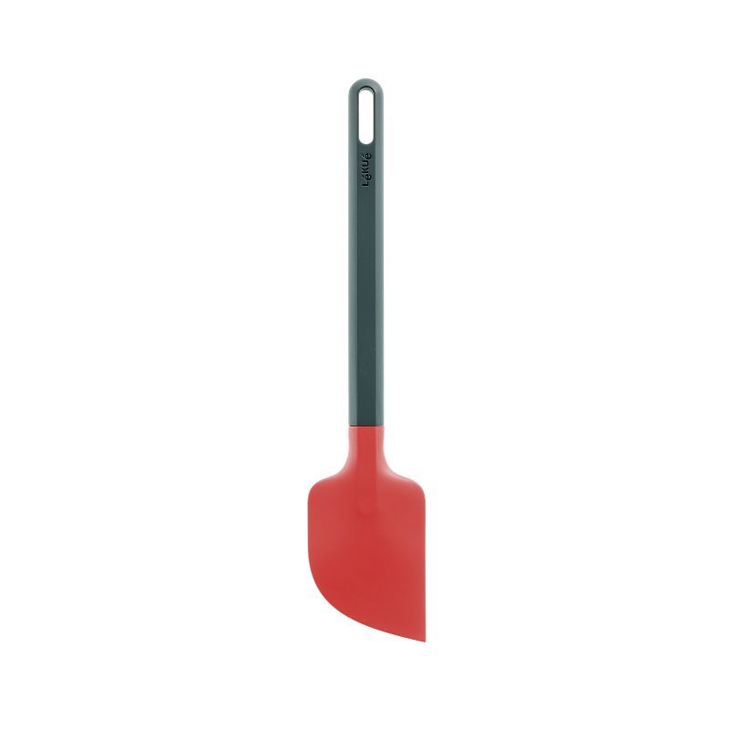 Red Silicone Ergonomic Kitchen Spatula with ABS Handle