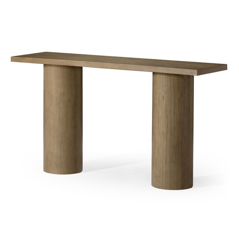 Lana Contemporary Refined Grey Wooden Console Table