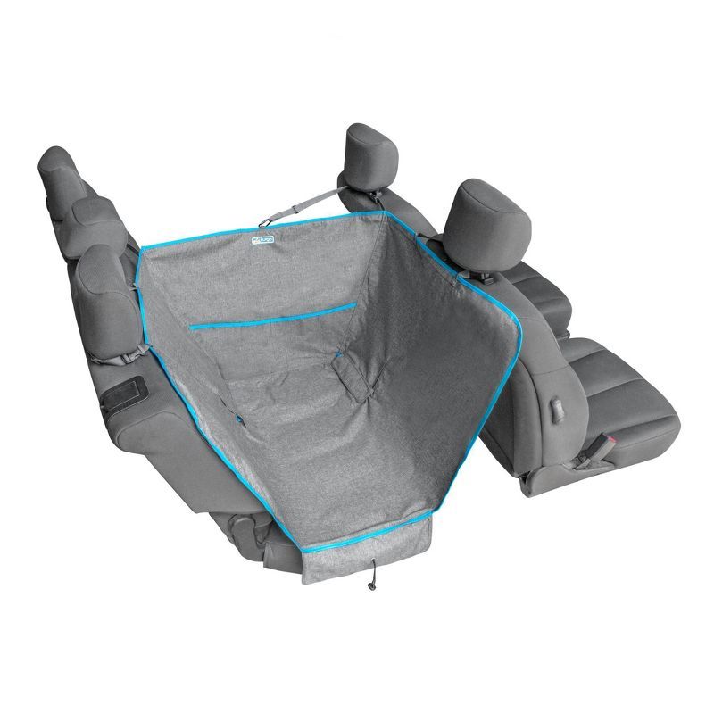 Heather Gray Half Hammock Dog Car Seat Cover