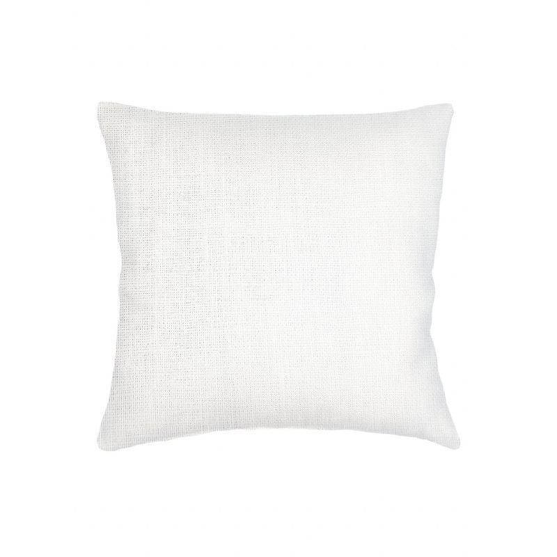 Bright White Linen 20x20 Throw Pillow with Down Alternative