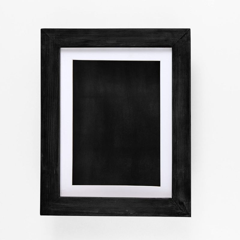 Classic Black Wooden Wall Frame with Storage Compartment