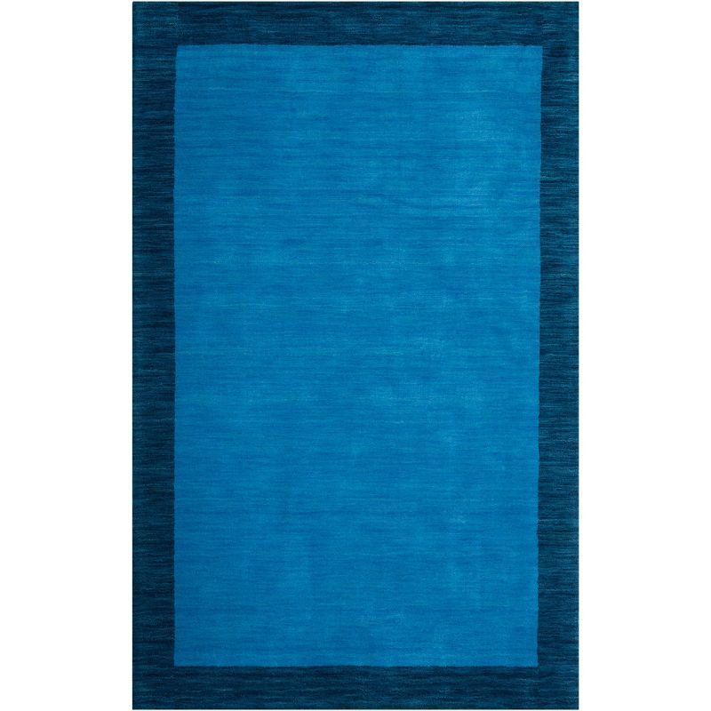 Himalaya Hand-Knotted Blue Wool Area Rug