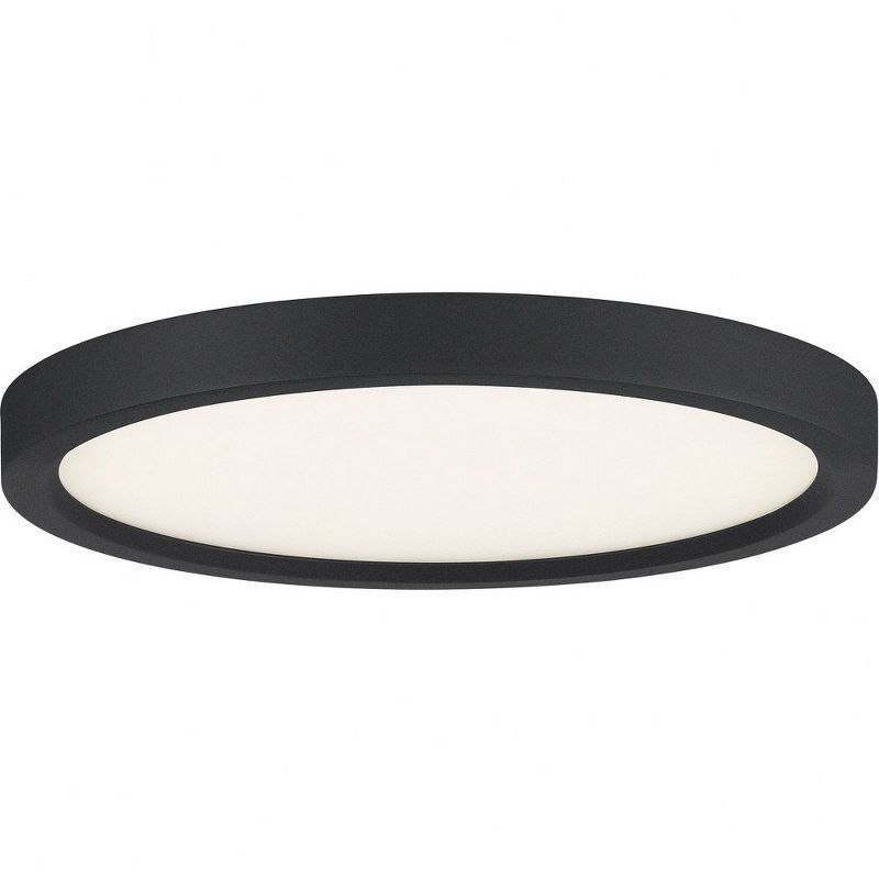 11" Black Aluminum LED Flush Mount Light