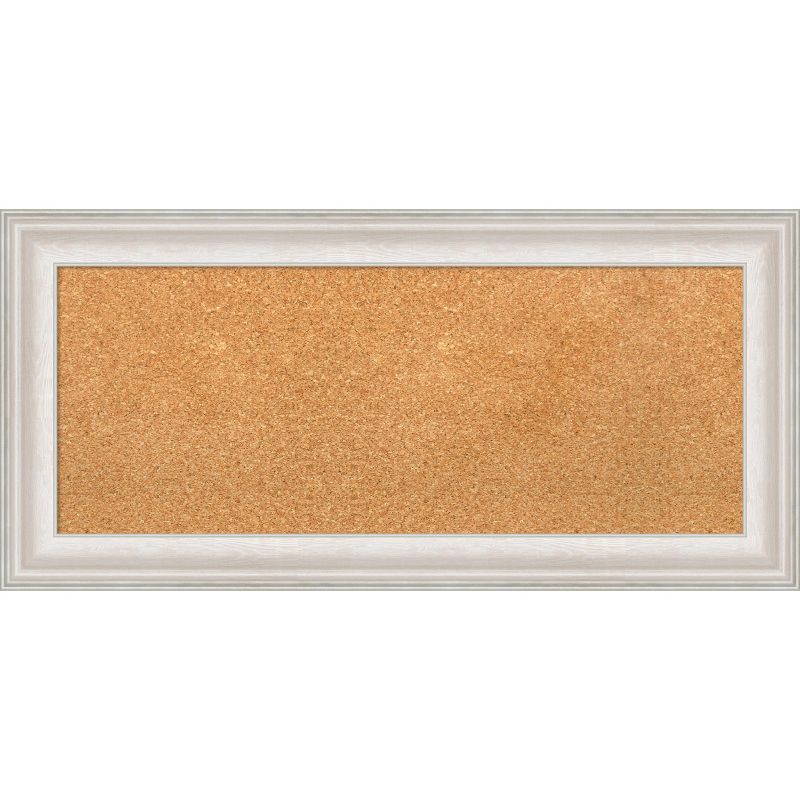 Trio White Wash Framed Corkboard with Natural Cork