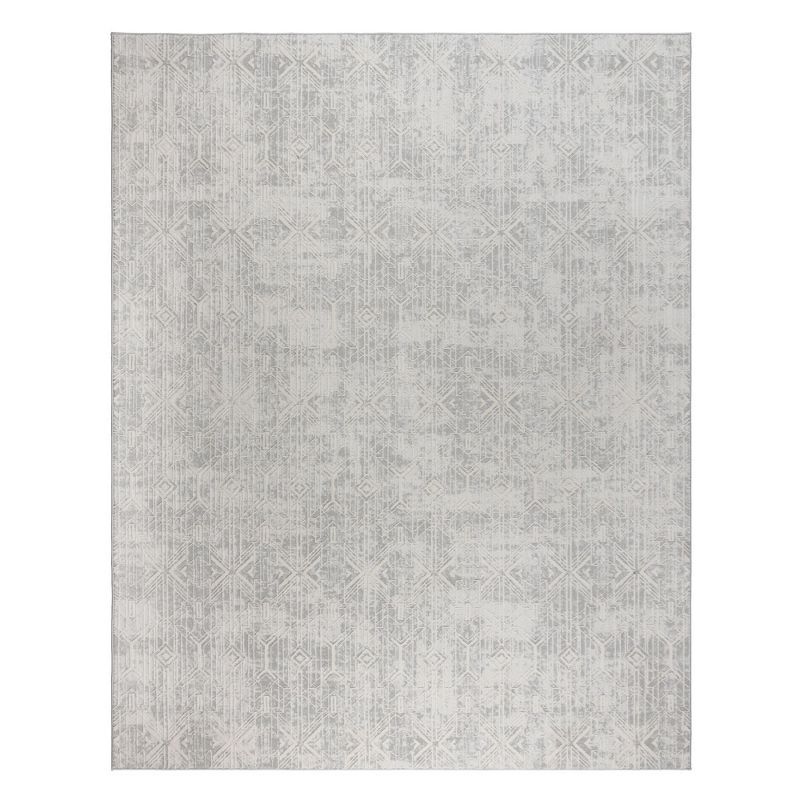 Ethan Marion 8' x 10' Gray Synthetic Reversible Area Rug