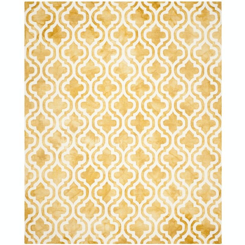 Ivory Watercolor Artistry Handmade Wool 8' x 10' Area Rug