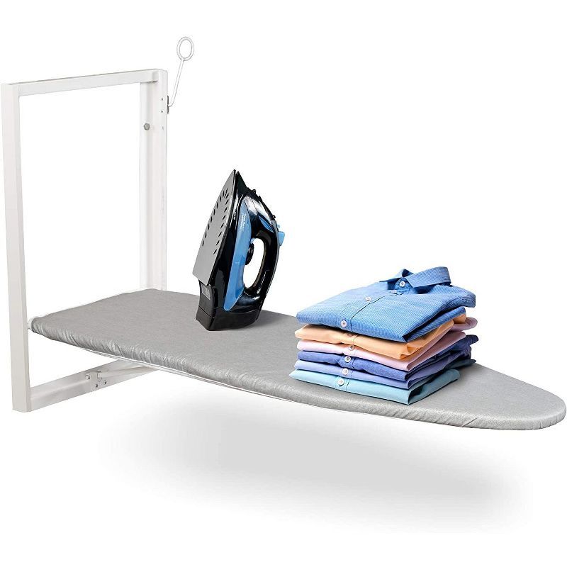 Ivation Foldable Wall-Mounted Ironing Board with Removable Cover