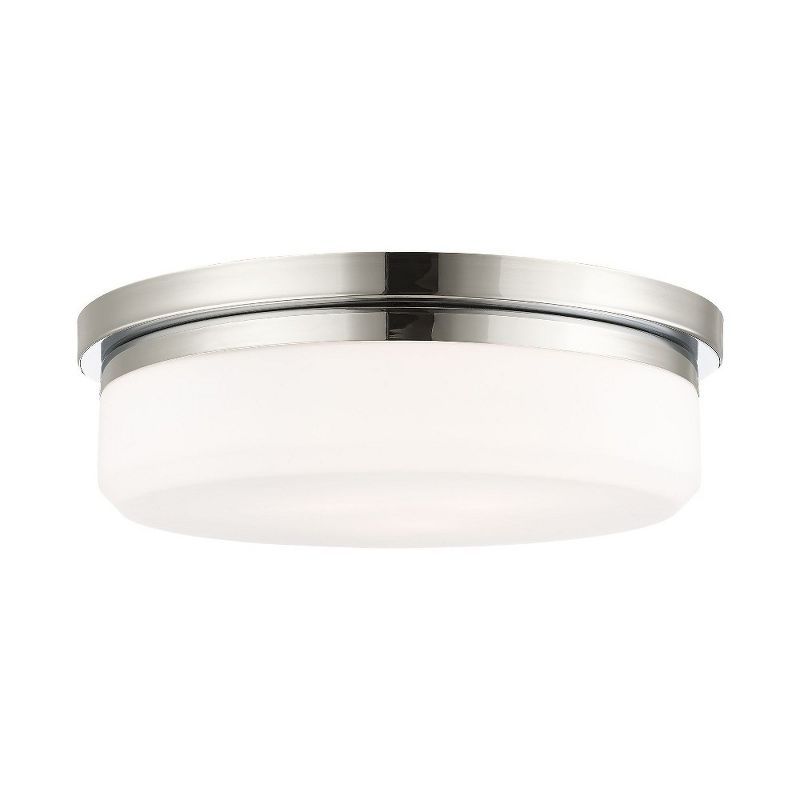 Stratus Contemporary 3-Light Flush Mount in Polished Chrome