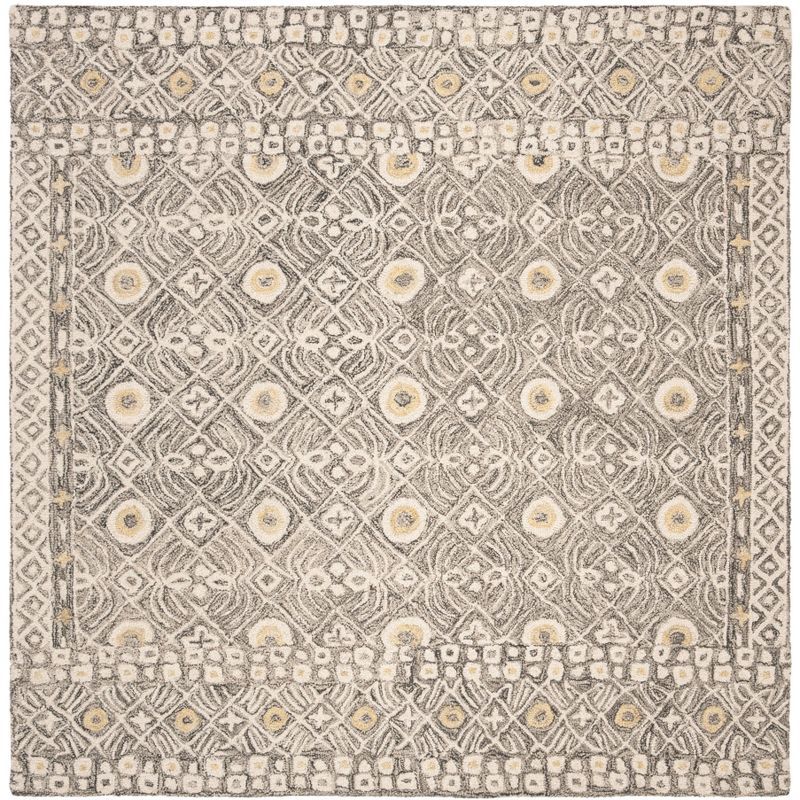 Artisan Ivory Wool 59" Hand-Tufted Round Area Rug