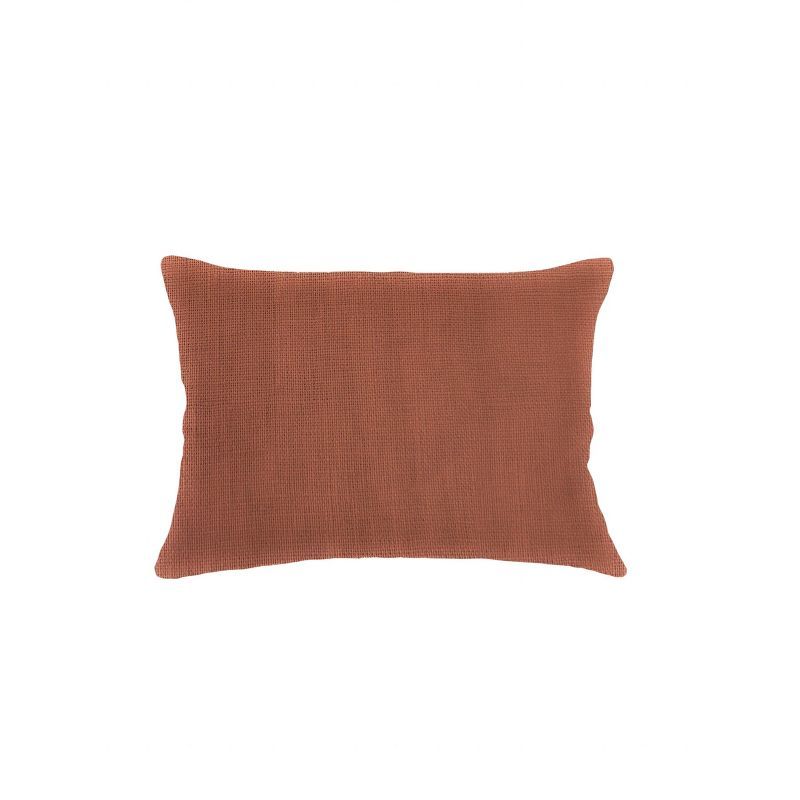 Rustic Orange Linen 14x20 Soft Throw Pillow