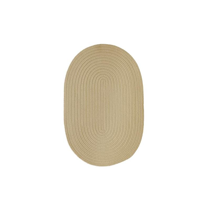 Boca Raton Linen Oval Braided Easy-Care Area Rug