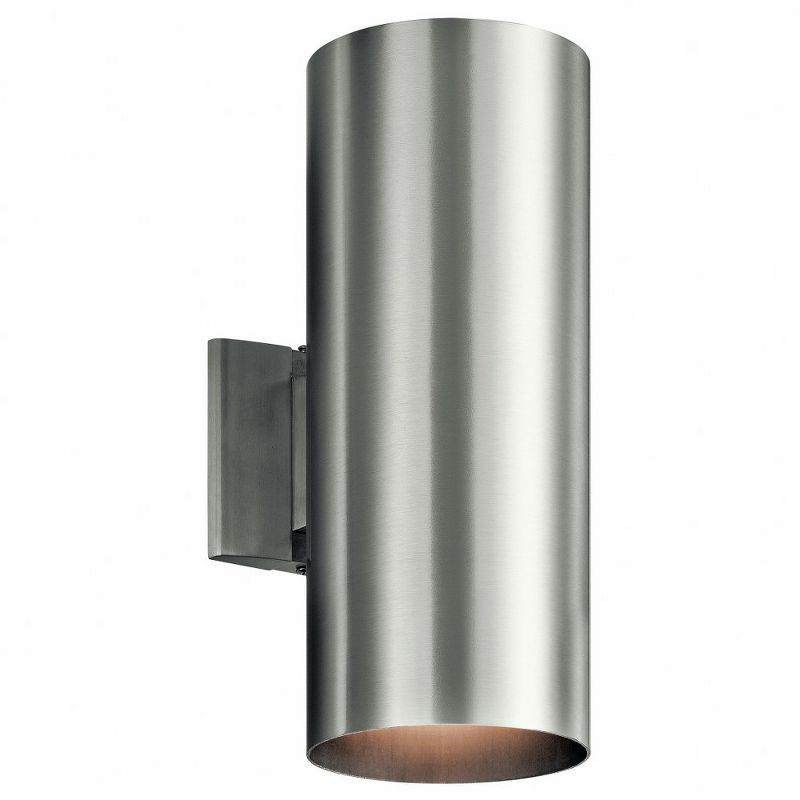 Brushed Aluminum Modern Cylinder Wall Sconce