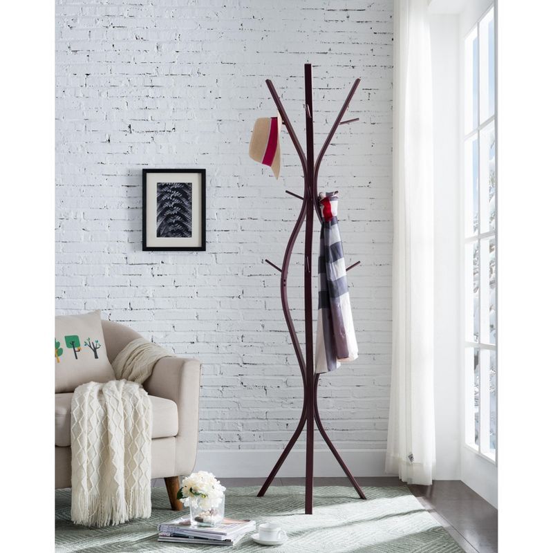 Corbet Bronze Metal 12-Hook Standing Coat Rack