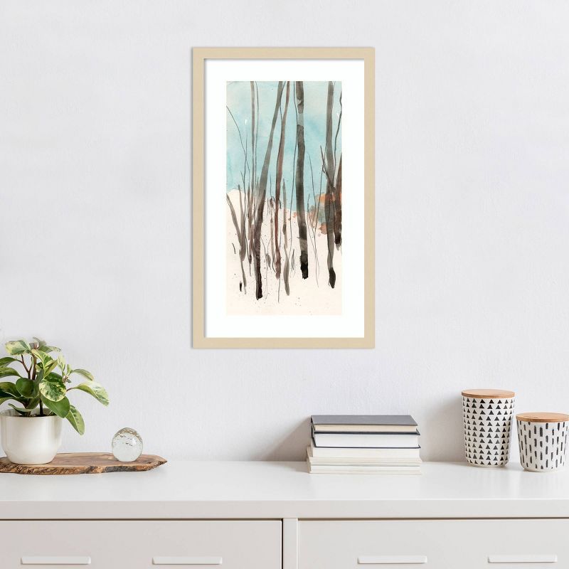 Snow Settled Movement II Abstract Expressionism Framed Print