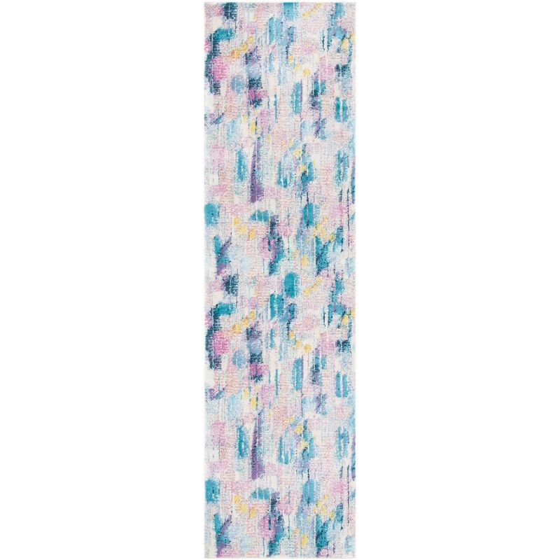 Lillian Multicolor Floral Synthetic Runner Rug