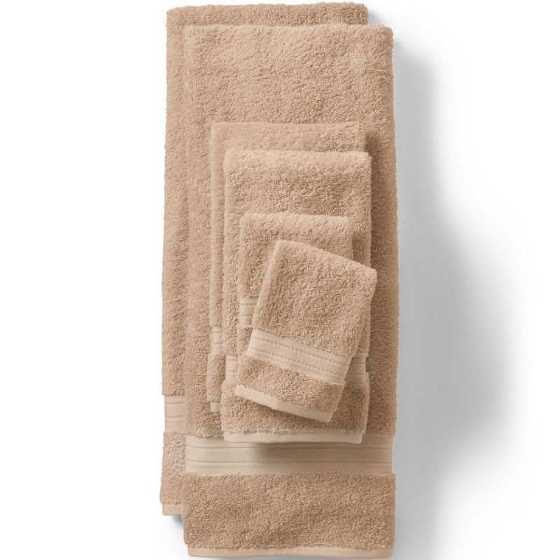 Premium Beige Pima Cotton 6-Piece Bath Towel Set