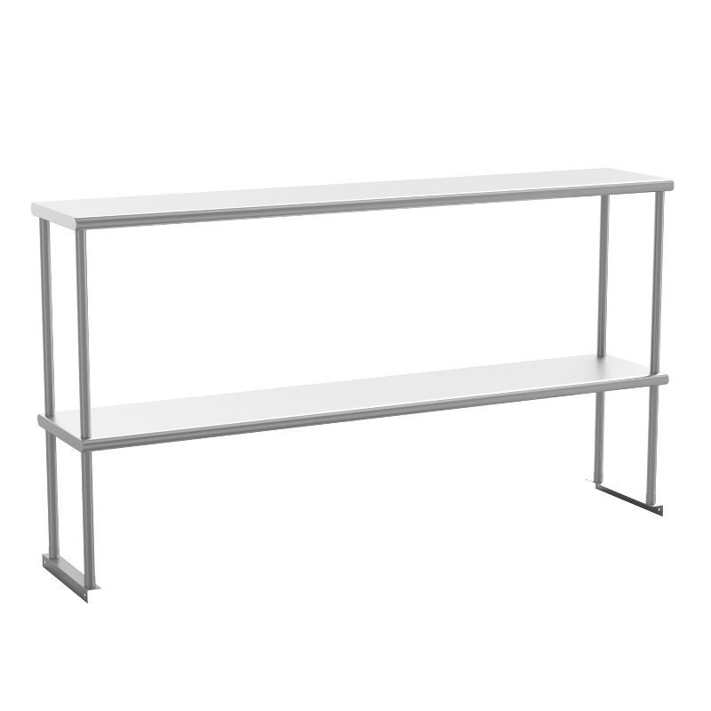 Stainless Steel 60" Double Overshelf for Kitchen Storage