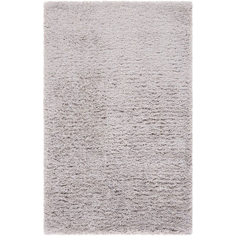 Silver Tufted Handmade Washable Shag Area Rug 8' x 10'