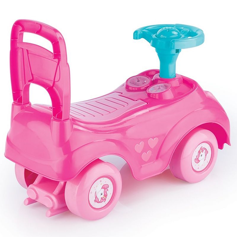 Pink Unicorn Kids Ride-On Vehicle with Sound Effects