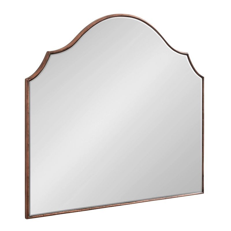 Leanna Bronze Arch Full Length Wood Wall Mirror