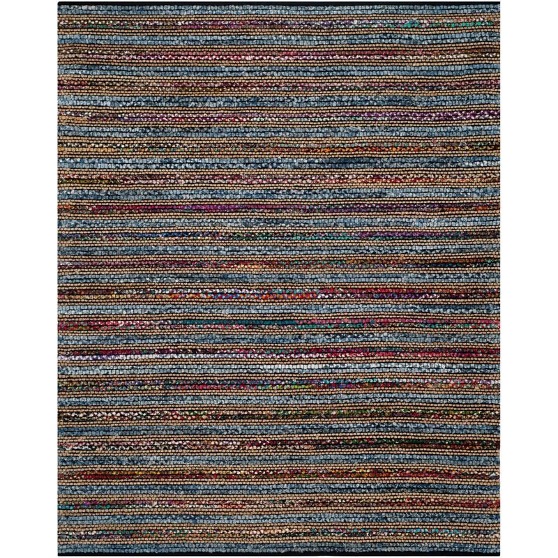 Cape Cod Blue Multicolor Flat Woven Cotton Area Rug