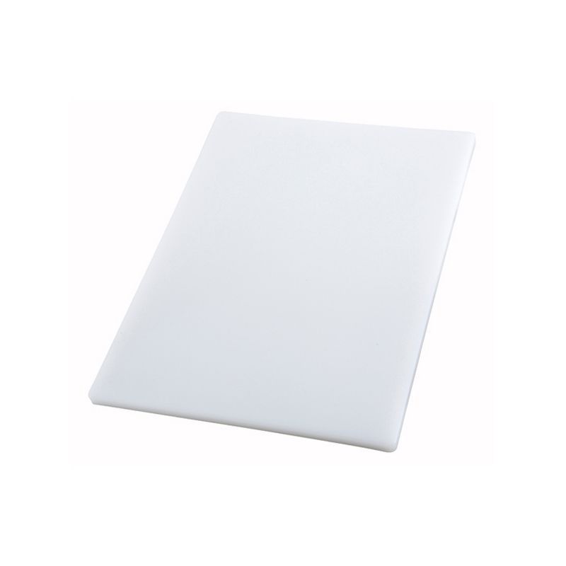 White Rectangular Plastic Cutting Board, 12x18 Inch