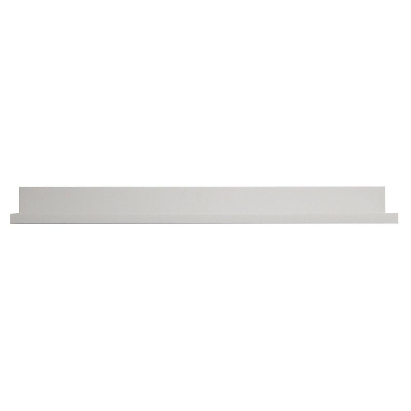 Sleek 37" Gray MDF Floating Accent Shelf for Versatile Display