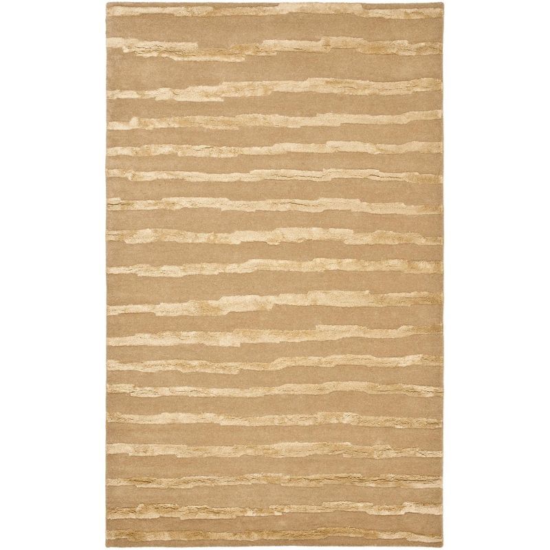 Handmade Gray Wool-Viscose Blend Tufted Rug 9' x 12'