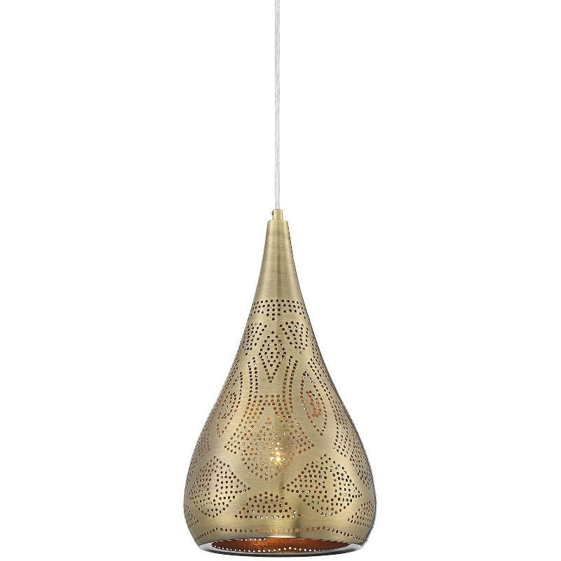 Antique Brass Moroccan Mini Pendant Light