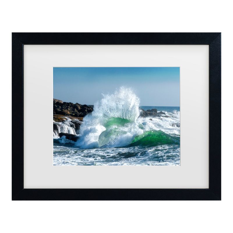 Black Framed Seascape Canvas Print for Kids' Nursery