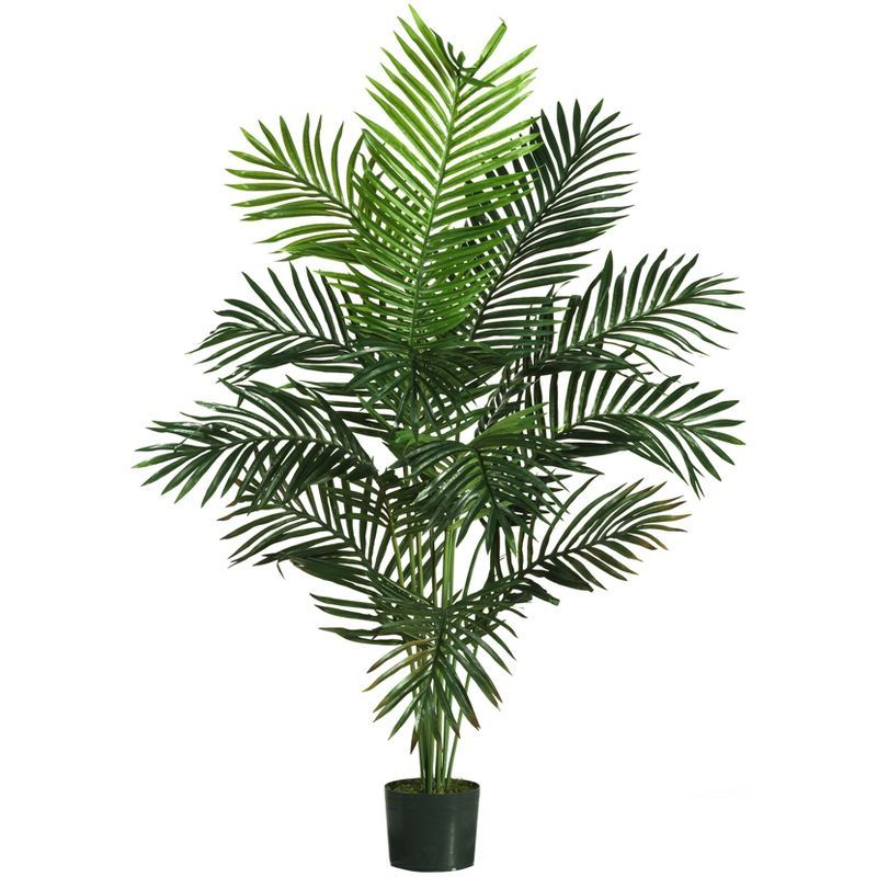 Nearly Natural 5-Foot Tall Artificial Paradise Palm Tree with Plastic Pot