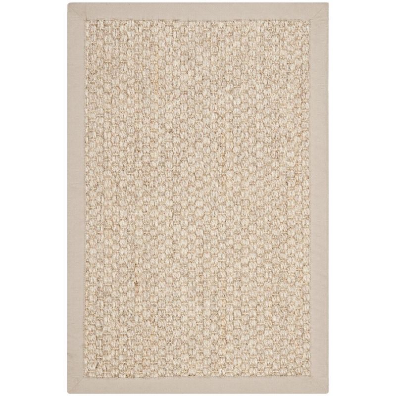 Handmade Marble Braided 24" Natural Fiber Accent Rug