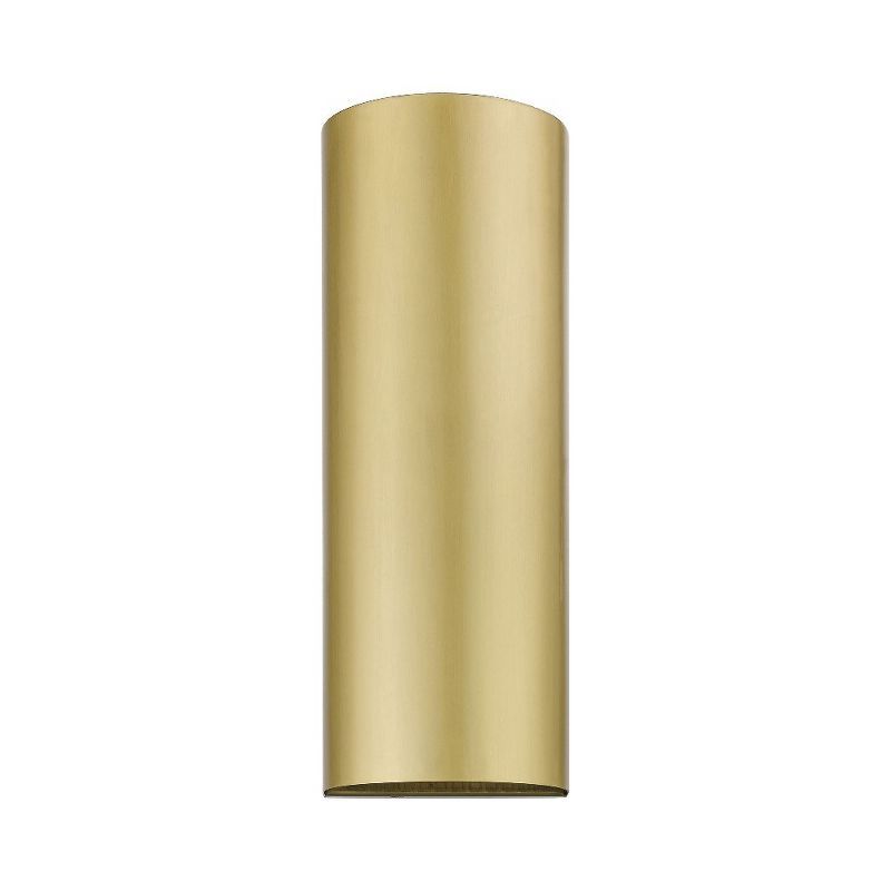 Satin Gold Hand-Crafted Stainless Steel Dimmable Sconce