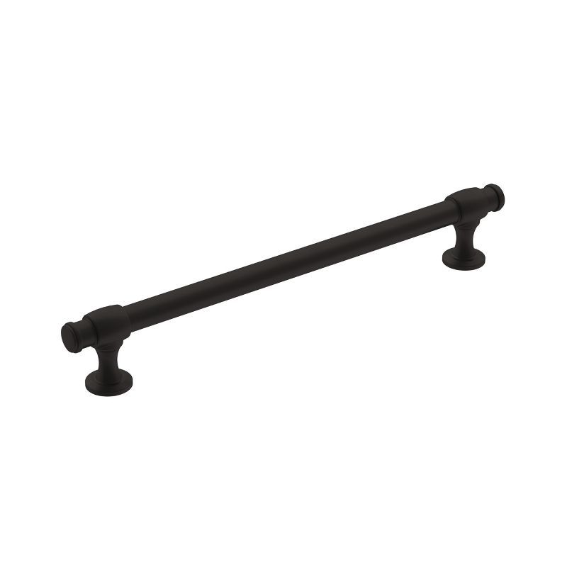 Matte Black Traditional Cabinet Drawer Pull with Mounting Hardware