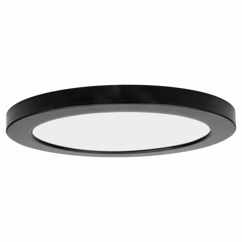 ModPLUS Black Acrylic LED Flush Mount Light