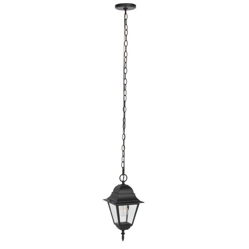 Rhion Black Glass Outdoor Pendant Light