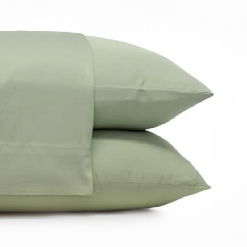 Sage Green Cotton King Hypoallergenic Pillowcase Set