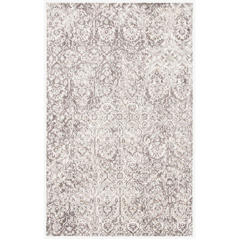 Beige Ivory Hand-Tufted Wool Rectangular Area Rug