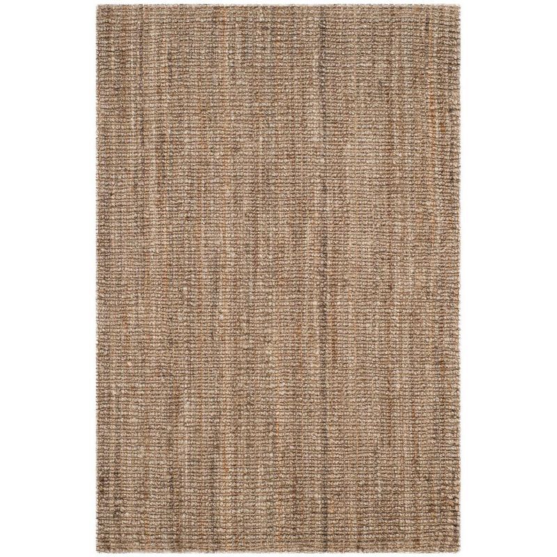 Hand-Knotted Coastal Charm Wool Rug in Natural/Gray, 2' x 3'