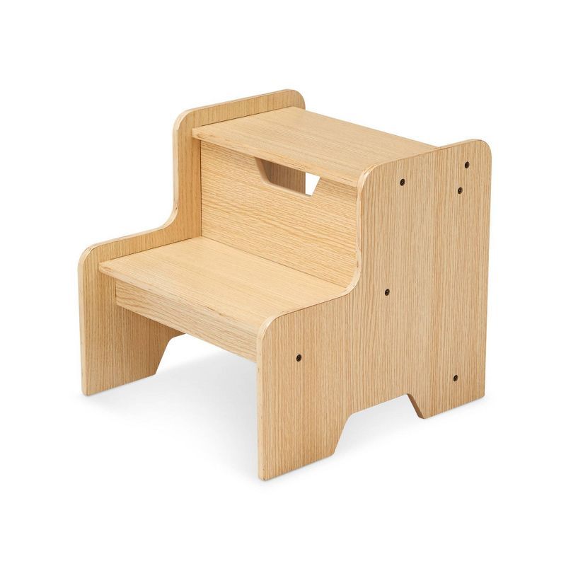 Natural Wooden 2-Step Kids Step Stool