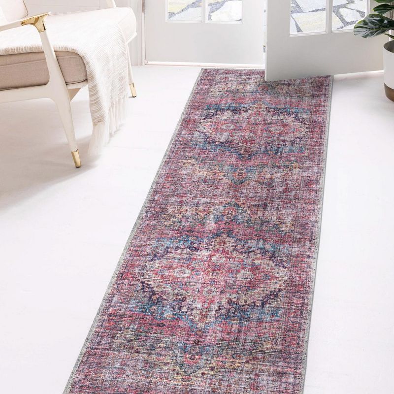 Mangata Multi-Color Chenille Runner Rug