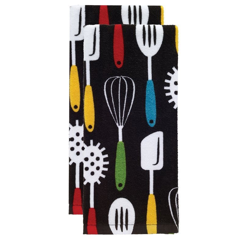 T-fal Print Fiber Reactive Kitchen Towel, Two Pack